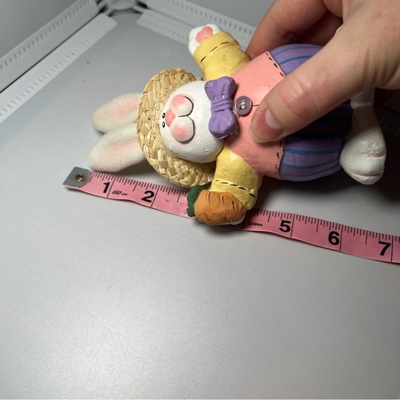 Vintage Department 56 Bisque East Bunny Figurine Easter - Picture 5 of 6